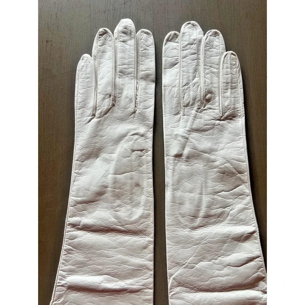 Vintage White Kid Leather Opera Gloves Real Kid Lavabo Florence Italy Opera Soft